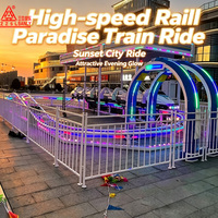 Train électrique sur rail à grande vitesse pour parc d'attractions, pour enfants et adultes, à vendre