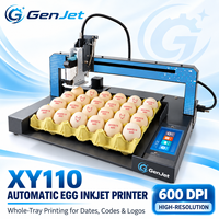 Machine de codage d'œufs de bureau GenJet, 30 œufs en 11 secondes avec écran tactile de 5 pouces pour la date d'expiration, le numéro de série et le logo