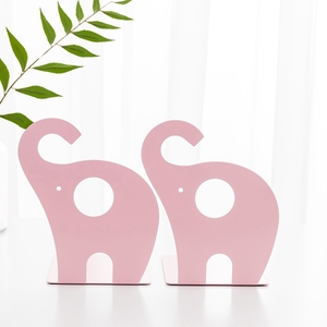 Sujetalibros de Metal de <span class=keywords><strong>elefante</strong></span> lindo, estante de libros antideslizante y organizador para soporte de libros - Product Image 4