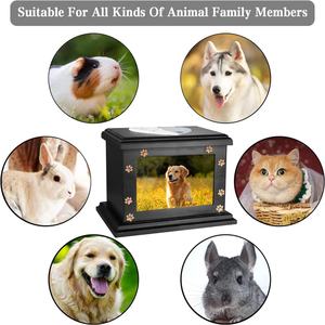 Pet Memorial <strong>Urns</strong> for Dogs or <strong>Cats</strong> Ashes, Wooden Funeral Pets Memorial <strong>Urns</strong> With Photo Frame Casket Burial Ashes <strong>Urn</strong> for Pets - Product Image 5