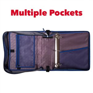 Organiseur de papier multi-poches Case-it, classeur extensible avec fermeture éclair et étiquette - Product Image 4