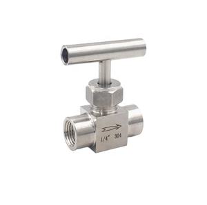 एक ओहोय मैनुअल स्टेनलेस स्टील एस 304 ट्यूब 1/8 '1/4' 1/2 'टी पुरुष/मादा धागा सुई वाल्व जल डायाफ्राम संरचना के लिए - Product Image 1