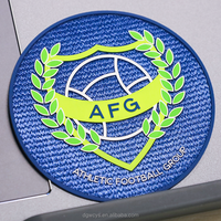 Écussons en silicone personnalisés avec logo, thermocollants, en tissu Tatami, patchs en caoutchouc, impression sérigraphique haute densité, patch de football pour vêtements et chapeaux