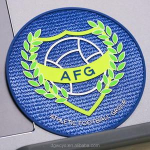 Parches de Silicona con Logotipo Personalizado, Etiquetas de Tela Tatami Termoadhesivas, Parches de Goma con Serigrafía de Alta Densidad, Parche de Fútbol para Ropa y Gorras - Product Image 3