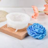Moule à bougie en silicone 3D en forme de rose personnalisé par l'usine MUYULINS pour la décoration de gâteaux DIY, qualité alimentaire LFGB, fait main