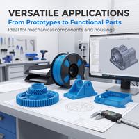 Filament PETG haute résistance 1,75 mm, enroulement soigné, matériau d'impression 3D, faible déformation, bobine plastique pour imprimante FDM, pièce fonctionnelle OEM