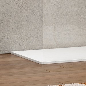 Kamalu KW-100B 70 cm cabina doccia parete con profilo nero opaco moderna doccia - Product Image 3