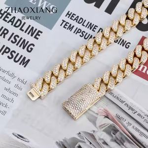 Fabricante de Joyería Personalizada, Cadena Cubana de Alta Calidad con Circonitas Cúbicas, Estilo Hiphop, Collar de Cadena con Diamantes de Circonita Cúbica para Hombre - Product Image 3