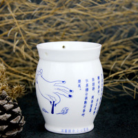 Brûleur de moxa multifonction en céramique pour soulager le stress, outil de moxibustion de santé TCM avec bord de coupe Gua Sha