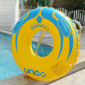 Bouée gonflable Unco de 42 pouces avec poignées pour adultes et enfants, flotteur de piscine - Product Image 1