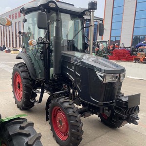 Tracteur à roues 50 CV 4 roues motrices noir, tracteur agricole multifonctionnel - Product Image 1