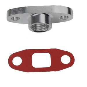 Kit de ligne d'huile Turbo universelle, pour alimentation, bride de drainage T3 T4 T04E tuyau d'huile Turbo universelle, 12 pièces - Product Image 5