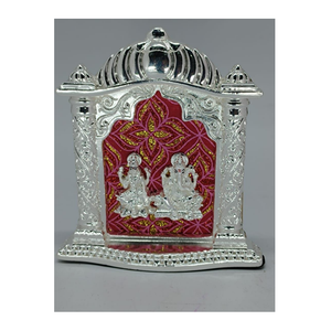 Statue en métal élégante de Radha Krishna Sculpture idole pour décor de temple à la maison dieux hindous cadeaux religieux pour chambre puja cadeau spirituel - Product Image 3