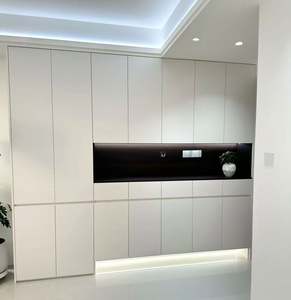 Conjunto de Muebles Minimalistas de Color Personalizado, Combinación de Armario y Escritorio, Muebles Ensamblados para Sala de Estar con Personalización Completa para el Hogar - Product Image 3