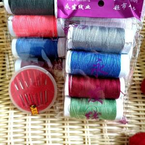 Juego de agujas e hilos R146, juego de hilos de colores, hilo de coser, hilo para máquina de coser, fuente de venta ambulante a 1 yuan, 2 yuanes - Product Image 1