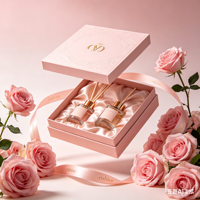 Boîte cadeau d'emballage cosmétique de parfum haut de gamme écologique personnalisée avec logo personnalisé, impression UV, échantillon gratuit avec plateau intérieur