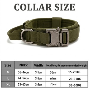 <span class=keywords><strong>Collar</strong></span> Táctico Ajustable para Perro de Alta Resistencia con Asa y Hebilla Cobra, <span class=keywords><strong>Collar</strong></span> Táctico para Perro con Liberación Rápida con una Sola Mano - Product Image 4
