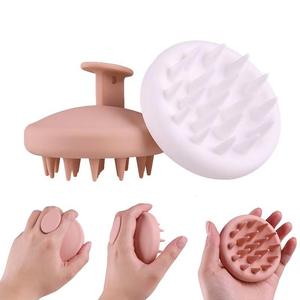 Cepillo de Silicona Pura de Doble Uso para Cuero Cabelludo, para Champú en Seco y Húmedo, con Raspador y Peine Meridiano, Producto para el Cuidado y Peinado del Cabello de Bebé - Product Image 5