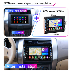 Lehx 8 Inch 8 Core 4G IPS DSP 2DIN Android Tự Động Carplay Phổ Xe Đài Phát Thanh GPS Navigation Với Nút Núm Xe Máy Nghe Nhạc DVD - Product Image 4