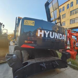 Machinerie de construction d'occasion, excavatrice sur pneus Hyundai 210W-7/210W-9, moteur d'origine coréen, moteur à engrenages, 21 tonnes, bon état, pompe - Product Image 2