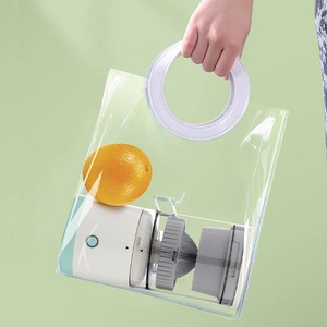 Yeni elektrikli narenciye küçük sıkacağı makineleri şarj edilebilir taşınabilir sıkacağı meyve portakal limon greyfurt için USB temizleme fırçası ile