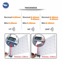 Direktvertrieb Klassische 1K NFC RFID Smart Card Chip-Einlage Wasserdichtes Design für Zahlungsanwendungen