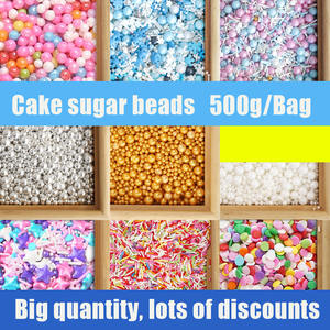 Perles de Sucre Comestibles Dorées <span class=keywords><strong>pour</strong></span> Décoration Pâtissière 2mm 4mm 7mm 14mm - Product Image 4