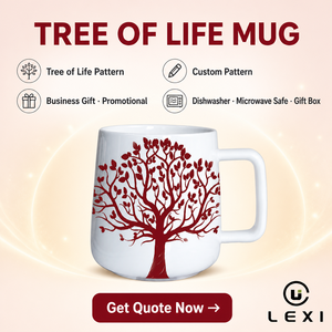Tasse à café en céramique <span class=keywords><strong>Arbre</strong></span> <span class=keywords><strong>de</strong></span> <span class=keywords><strong>Vie</strong></span>, motif personnalisé, finition mate, cadeau d'affaires promotionnel, grande tasse, compatible lave-vaisselle et micro-ondes, boîte cadeau - Product Image 2
