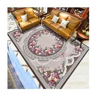 Tapis de salon personnalisés en laine faits à la main de style persan anti-poussière et imperméables avec une hauteur de poils élevée