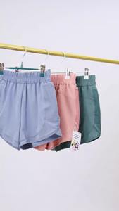 <b>Women's</b> High-Waist Sports Shorts <b>With</b> Mesh Split False Two Piece Loose Anti-Light Running Fitness Pants Yoga <b>Pockets</b> - Product Image 5