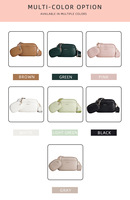 Baellerry Bolsos Cruzados de Moda para Mujer, Bolsos Portátiles de Hombro para Mujer Modernos, Bolsas para Teléfono de Gran Capacidad, Piel Sintética con Cadenas y Cremallera