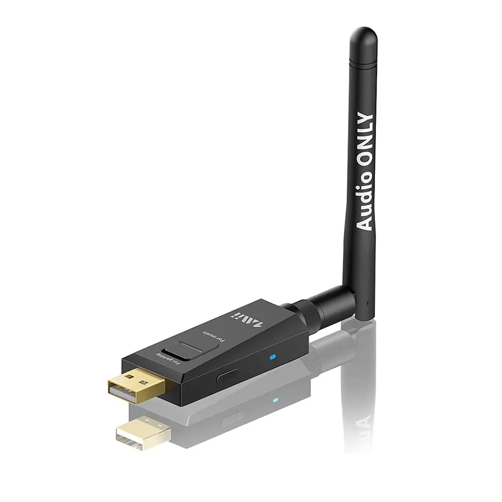 1Mii aptx HD 블루투스 USB 오디오 송신기 어댑터 PS4 PS5 PC 노트북, 장거리 무선 오디오 동글 헤드폰