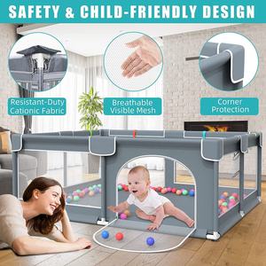 ベッドルームまたはリビングルームの子供のための屋内/屋外使用安全なモダンスタイル透明ベビープレイヤード