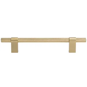 <span class=keywords><strong>Gold</strong></span> gerändelt/strukturiert einfache Küchen schrank Knöpfe und Griffe Schublade zieht Schlafzimmer Knöpfe Messing Schrank Hardware C-4670 - Product Image 1