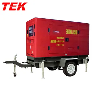 GFW-ZX7-500 Trailer động cơ diesel 30Kw không chổi than phát điện 500A Máy hàn đặt trolly OEM