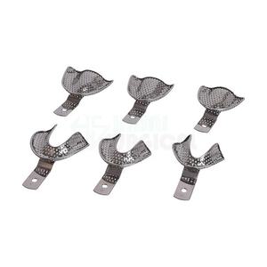 Bandeja de impresión dental de la mejor venta Bandejas de dientes de acero inoxidable Autoclavable superior e inferior - Product Image 4