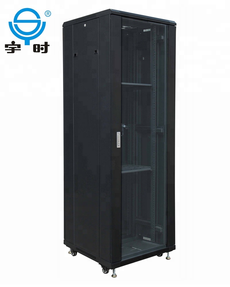 Хорошее качество, дверь из закаленного стекла, дата-центр, 19 дюймов, 42u, серверный шкаф для школы/офиса/здания