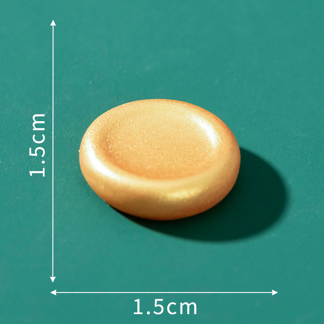 N.º 4 monedas de oro cóncavas
