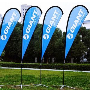 Factory Wholesale High Quality Teardrop <b>Flags</b> Digital Printed Single or Double Sided for Advertising - Product Image 5