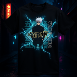 Maglietta da uomo in cotone per adulti Great Eastern Entertainment Jujutsu Kaisen Satoru Gojo - Costume Anime - Product Image 2