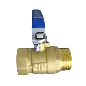 Robinet à bille en cuivre 59-1, type interrupteur manuel fileté 1/2 pouce pour le contrôle des fluides et de l'eau - Product Image 2