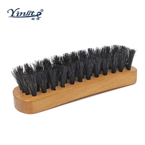 Cepillo para zapatos de pelo de cerdo y madera maciza Yinste para la eliminación de manchas y limpieza - Product Image 3