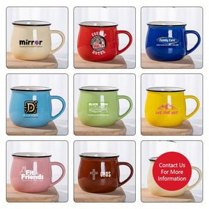 Taza de Cerámica Creativa con Logotipo Personalizado, Diseño Moderno con Gran Capacidad para Leche o Café en el Desayuno - Product Image 6