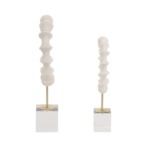 Statua Scultorea Ispirata ai Fiori per Arredamento Casa, Elemento Decorativo per Ufficio, Bagno, Soggiorno, Scaffale - Product Image 3