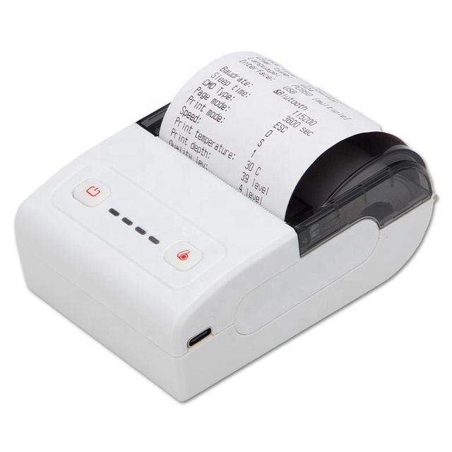 58 mm Panel Portable Seriesprinter Portable Thermal Printer Machine Blue Tooth Mobile Printer