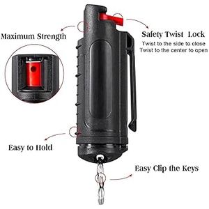 2 Pcs Factory Supply Self Defense Keychain for Women Sabre <b>Set</b> Personal Security Alarm Flashlight Night Safety Protection Mace - Product Image 2