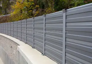 Akustische Isolierung Wandzaun Acryl Aluminium Lärmschutz wand Panel Preise Autobahn Schallschutz wand