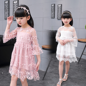 Robes pour filles de 9 ans, style princesse, longueur genoux, dernière mode estivale, vente en gros - Product Image 3