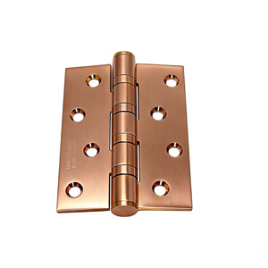 Rose Gold Hinges 4 Inch 5 Inch Stainless Steel Silent Door <b>Hardware</b> Folding Hinge - Product Image 1