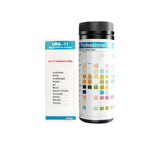 Système d'analyse urinaire personnalisable URS-<span class=keywords><strong>11</strong></span> à <span class=keywords><strong>11</strong></span> paramètres, bandelettes de <span class=keywords><strong>test</strong></span> certifiées CEISO13485 pour usage hospitalier - Product Image 1